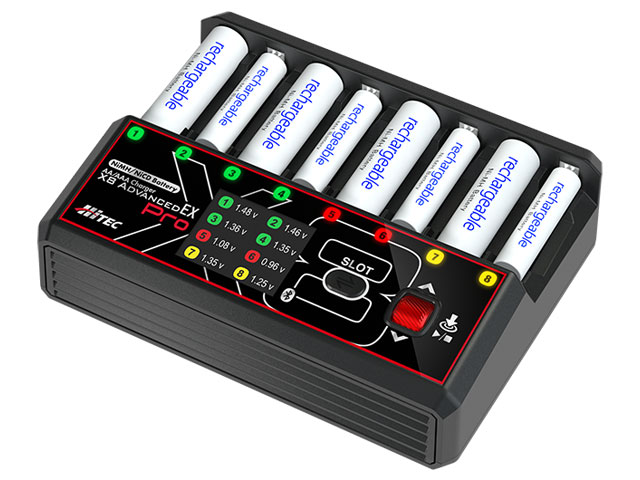 ハイテックマルチプレックスジャパン 単3/単4充電器 AA/AAA Charger X8 Advanced EX Pro【44368】 ラジコン用充電器 ハイテック.44368