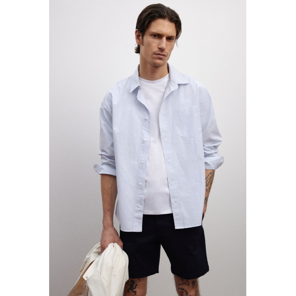 H&M チノショーツ ネイビーブルー レギュラーフィット