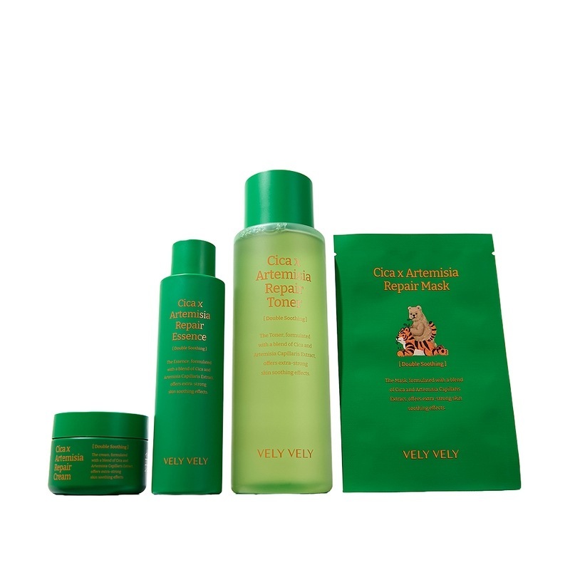 ブリブリシカインジンヨモギリペア3種セット(エッセンス+クリーム+マスクパック) / 4種セット(エッセンス+トナー+クリーム+マスクパック) タック1(贈呈)