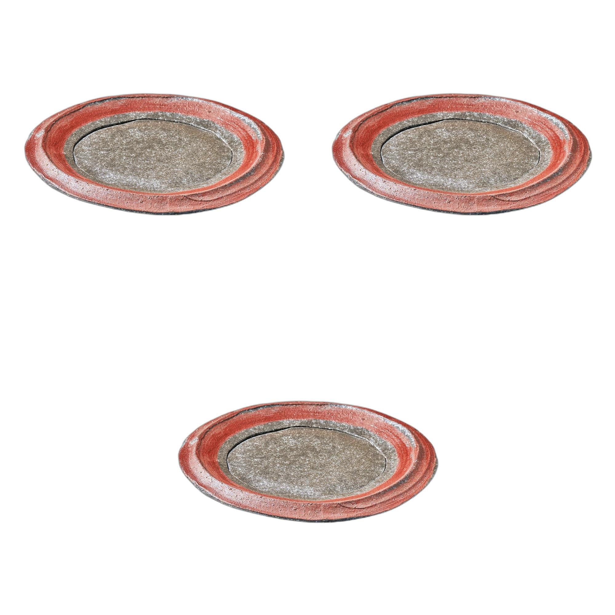 3個セット 黒窯変7.0暁皿 [ 21×3cm ] 盛皿陶磁器 セトモノホンポ(Setomonohonpo)