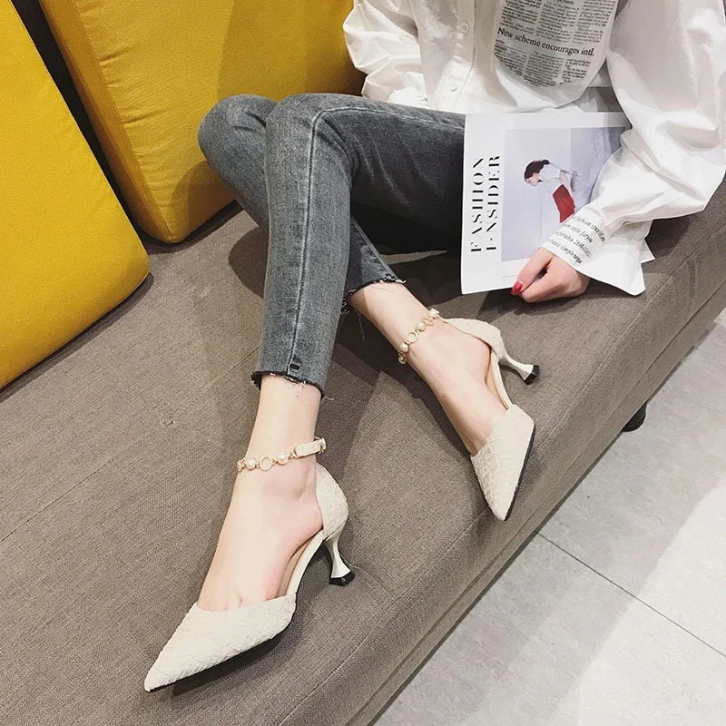 入園式 ハイヒール 走れる 通勤 ファッション パーティ ピンヒールパンプス ポインテッドトゥ ヒール パンプス 卒業式 入学式 アンクルストラップ ストラップパンプス 結婚式 歩きやすい 脱げない