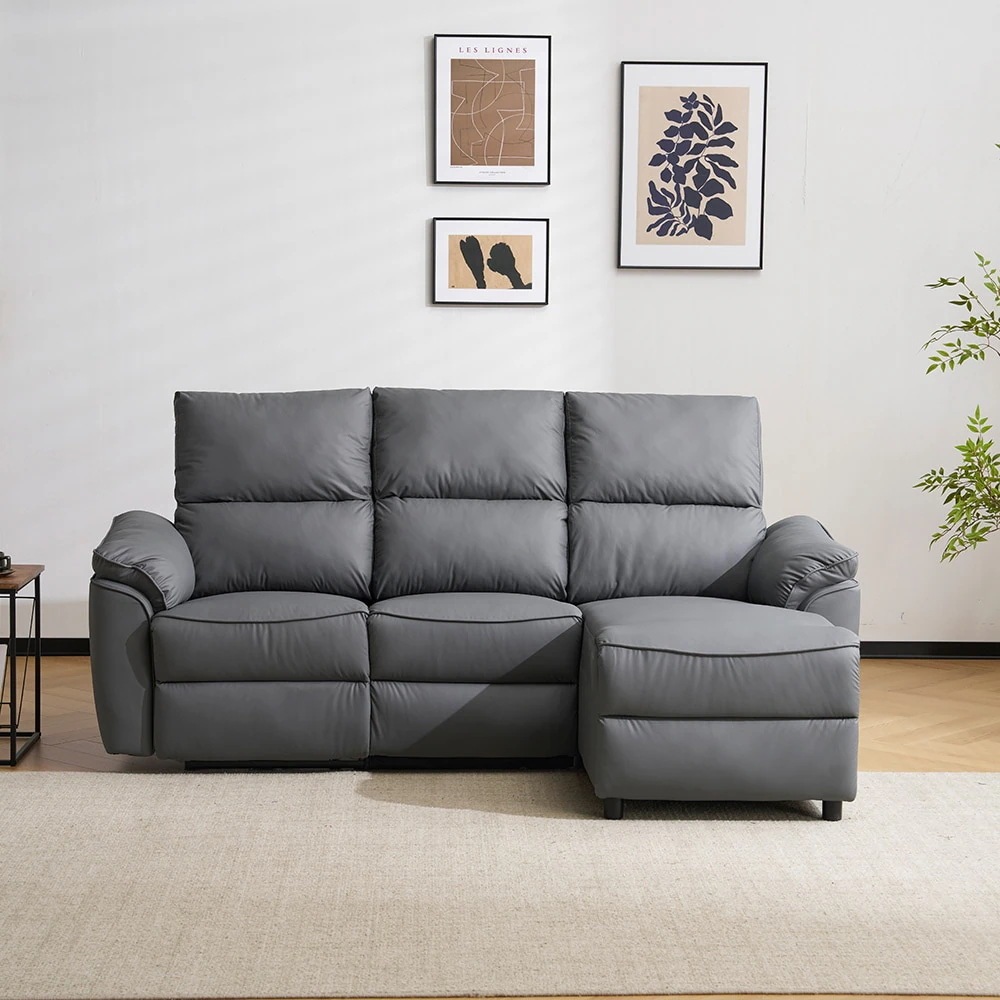 【国内即日発送】リクライニングチェア リクライニングソファ 3人掛け カウチソファ USB+TYPE‐C充電可 リクライニング 片方調節145 オットマン一体型 パーソナルチェアー 電動ソファ 耐圧分