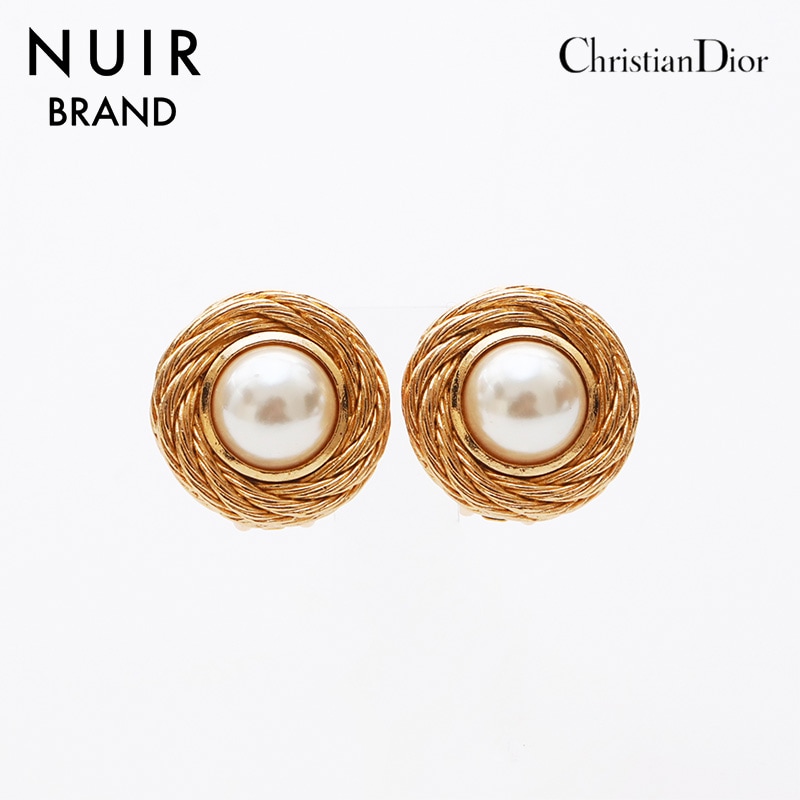 イヤリング ゴールド　ホワイト WS11429