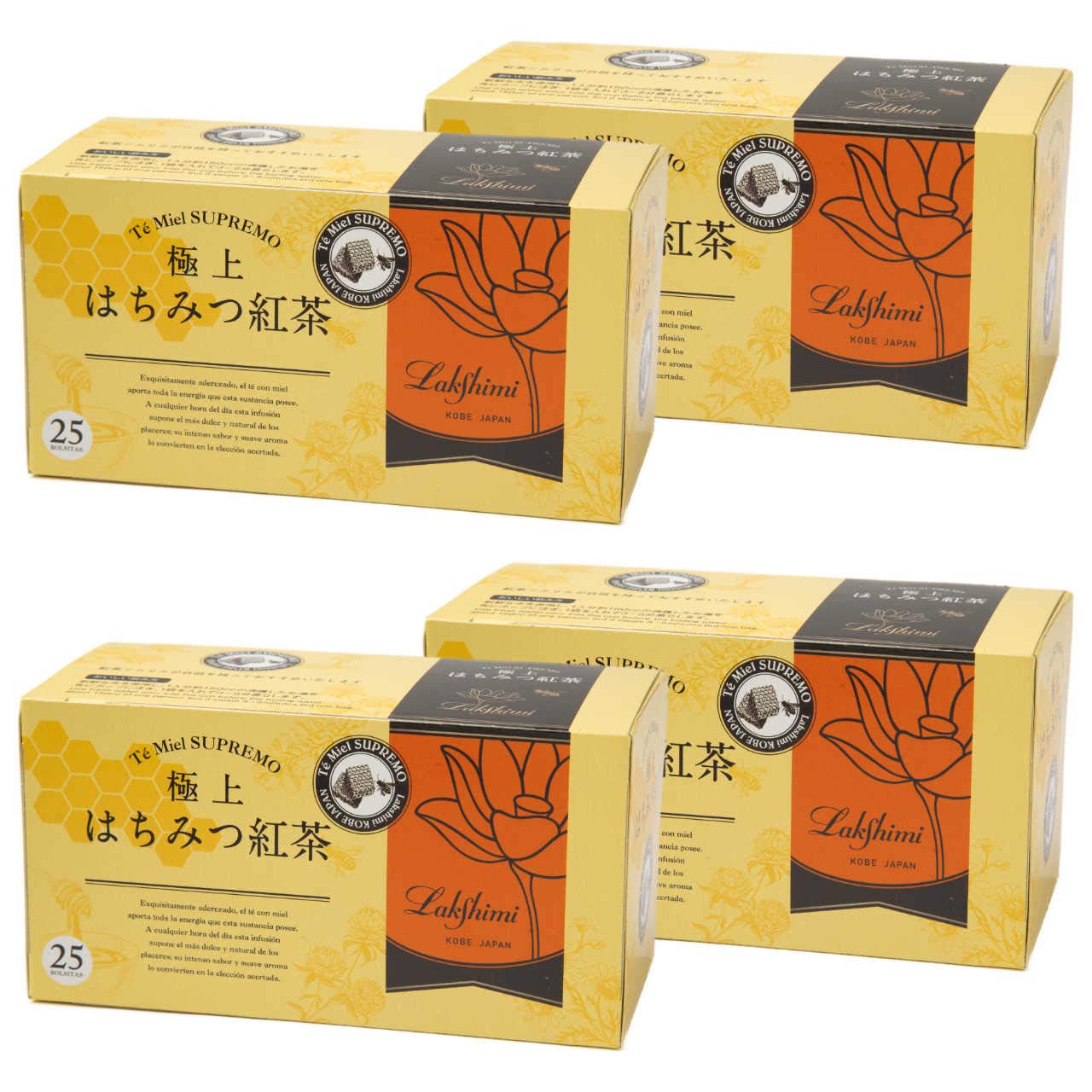 Lakshimi(ラクシュミー) 極上はちみつ紅茶 ティーバッグ25袋入り×4箱セット 6,073円