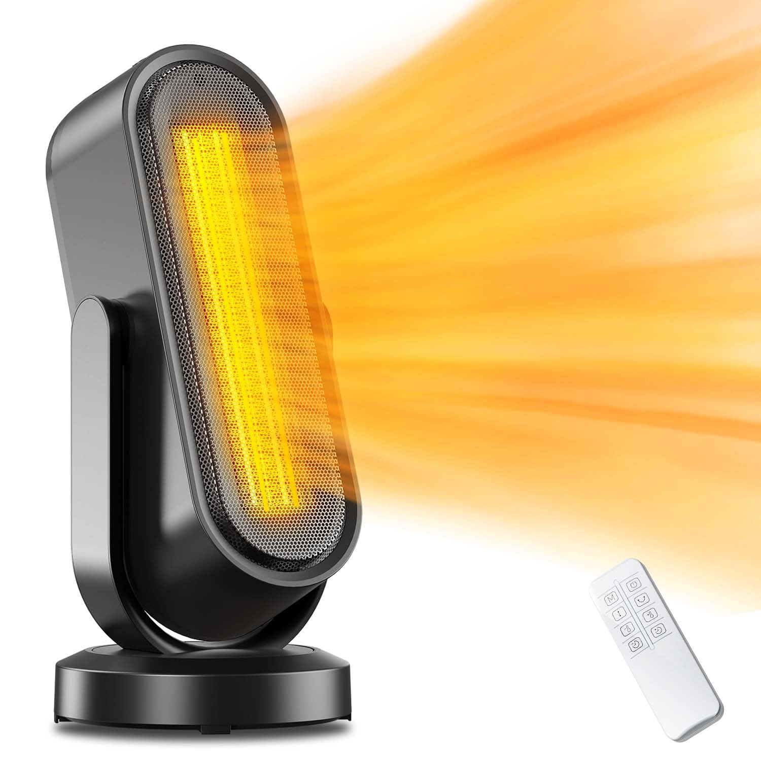 セラミックヒーター【ECO電気代節約&3D自動首振り＆チャイルドロック】電気ファンヒーター セラミックファンヒーター 電気ストーブ 暖房器具 ファンヒーター 上下左右自動首振り 3つ温風 ECOお任せ