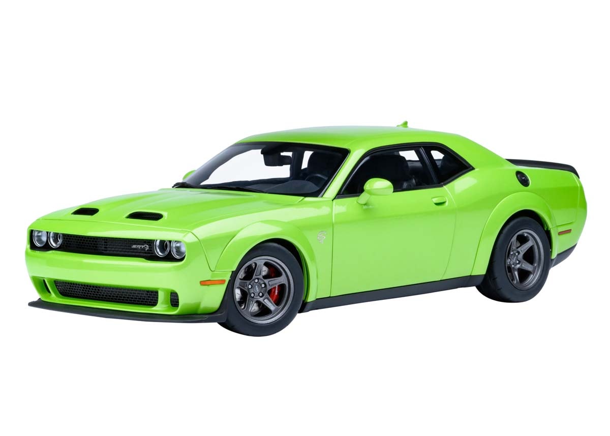 オートアート 1/18 ダッジ チャレンジャー SRT スーパー ストック 2023 （メタリック・ライムグリーン SUBLIME）【71769】 ミニカー AUTO 71769 ダッジ チャレン