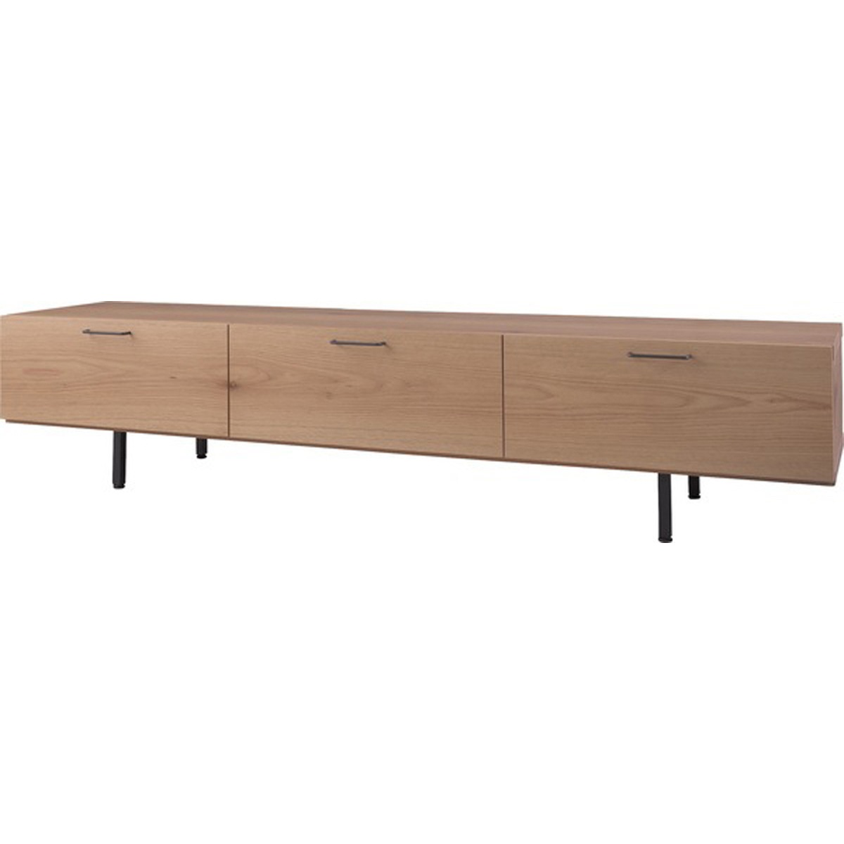 TVボード200 天然木化粧繊維板 オーク ウレタン塗装 プリント紙化粧合板 強化紙プリント化粧合板 スチール 粉体塗装 60,651円