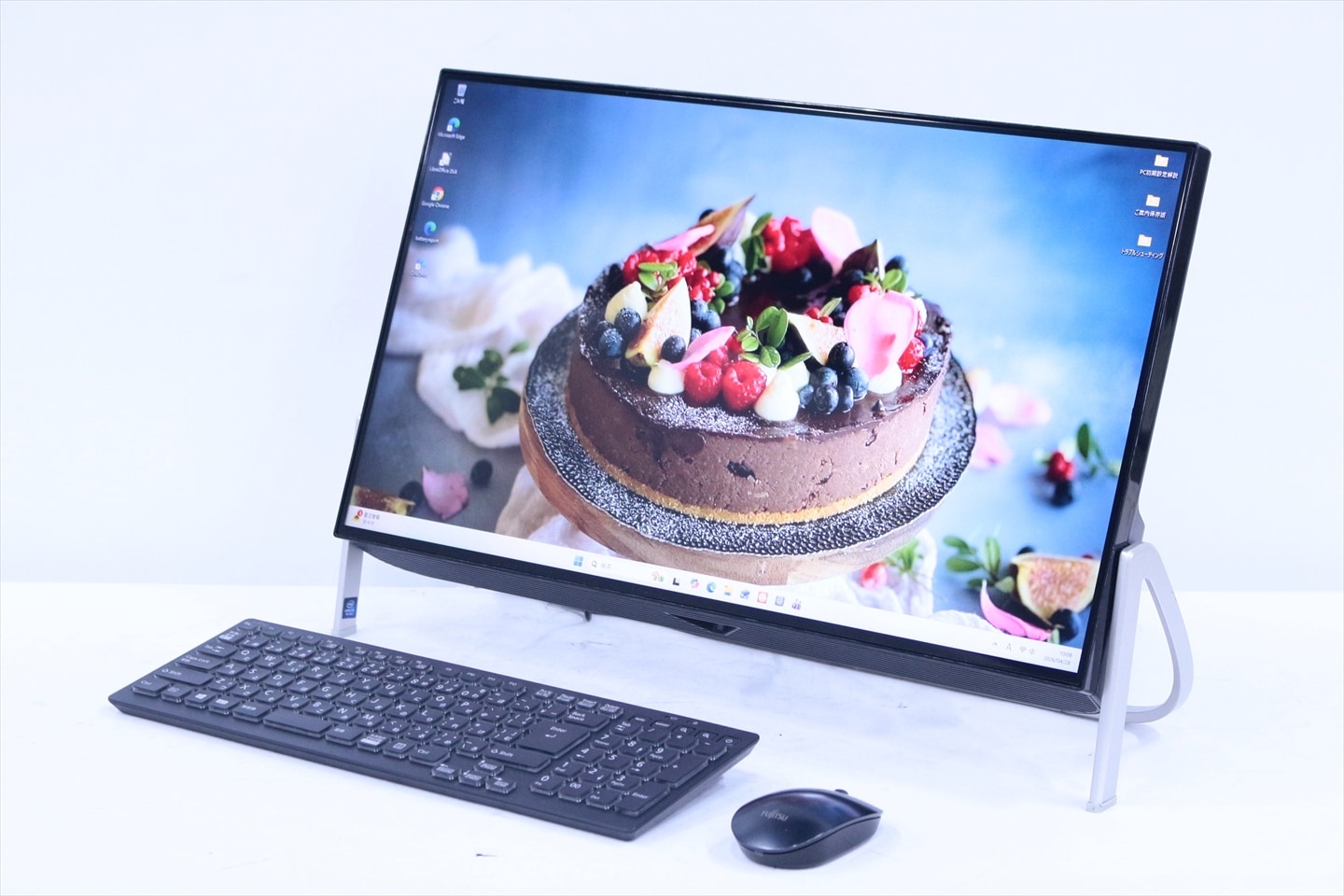 即配 良好品 4辺狭額縁スタイリッシュPC パワフルCorei7搭載 ESPRIMO FH77/D1 i7-8750H 8G 1.0TB 23.8FHD Blu-ray Office AAA評価