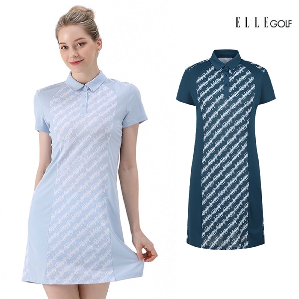 [エルゴルフ] レディースカラーマッチングポイントドレス_6H44852