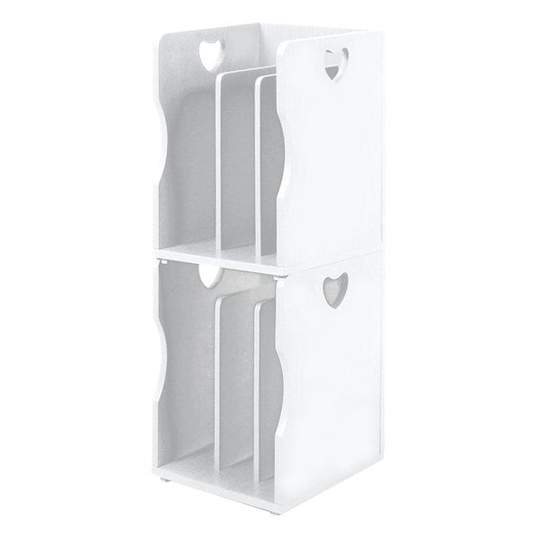 ブックスタンド ２個組 約 高さ34.5cm（1台）ホワイト MM-7205WH-S2