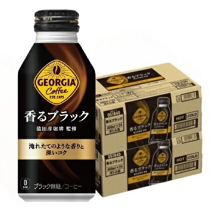 【送料無料】 コカコーラ ジョージア ヨーロピアン 香るブラック ボトル缶 400ml2ケース/48本【本州(一部地域を除く)は送料無料】