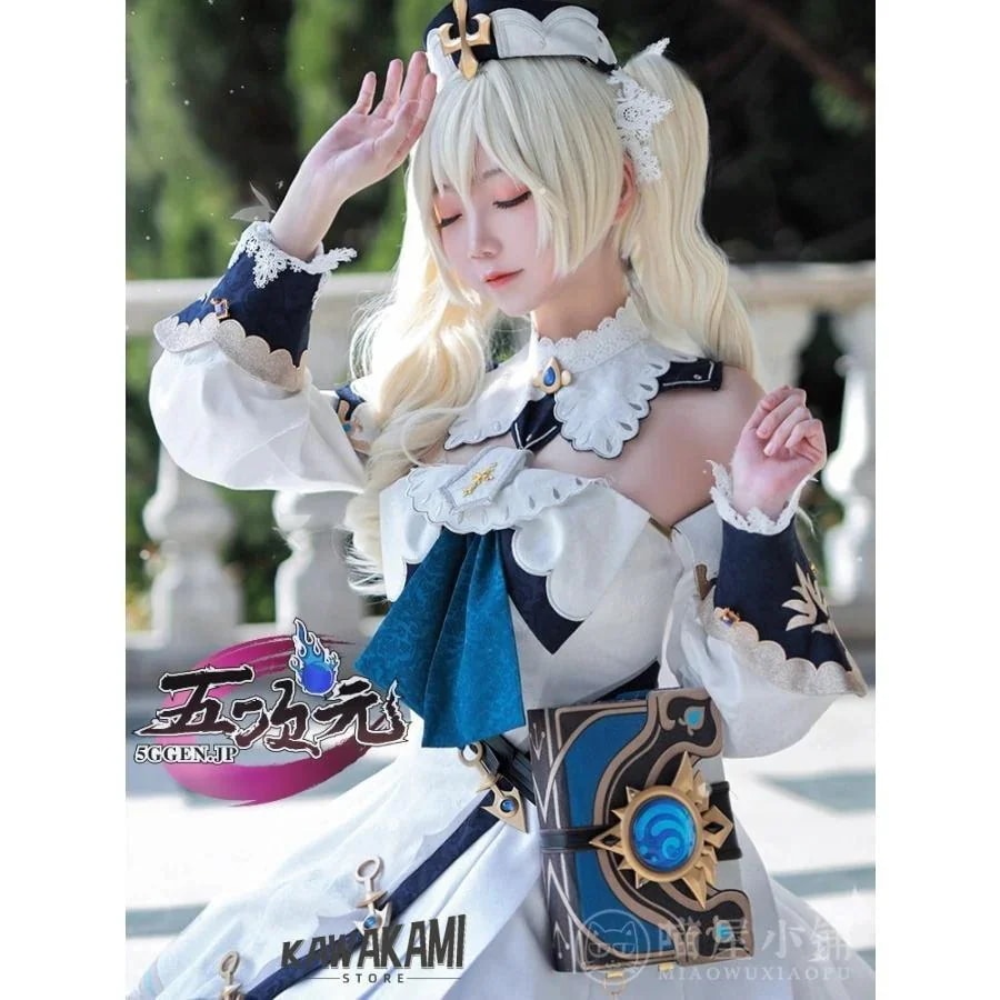 猫屋小舗　原神　コスプレ　バーバラ　衣装セット　 いしょう ウィッグ　靴　1406