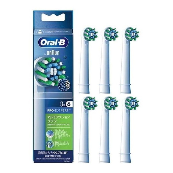 EB50RX-6-EL オーラルB マルチアクションブラシ [電動歯ブラシ用替ブラシ6本]