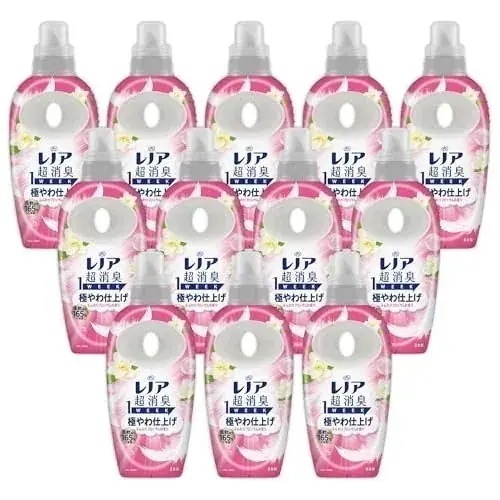 Lenor レノア 超消臭1WEEK 柔軟剤 極やわ仕上げ ふんわりブロッサムの香り 本体 490mL×12本 [ケース品]
