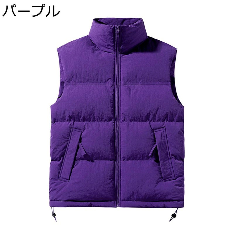 ダウンコットン 保温ベスト メンズ 中綿ベスト 秋冬 冬用ベスト シンプル 軽量 カジュアル 厚手 防風防寒ベスト 保温 あたたかい チョッキ カップル 冬服 通勤 通学