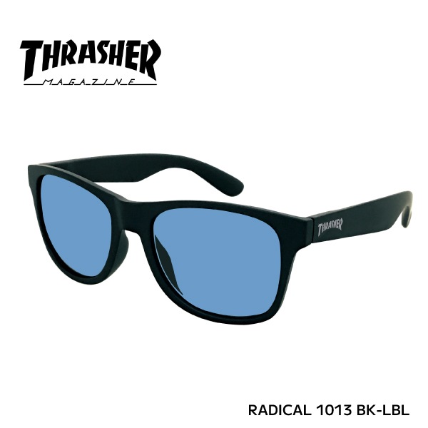 【即納】 正規品 THRASHER スラッシャー 偏光レンズ RADICAL ラディカル 1013 BK-LBL マットブラック×ライトブルー