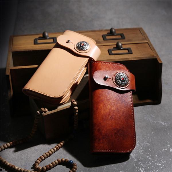 最上級ロングレザーウォレット 財布 長財布 メンズ 大容量 多機能 さいふ 革 ライダース レザー 皮 牛革 本革 おしゃれ シンプル かっこいい