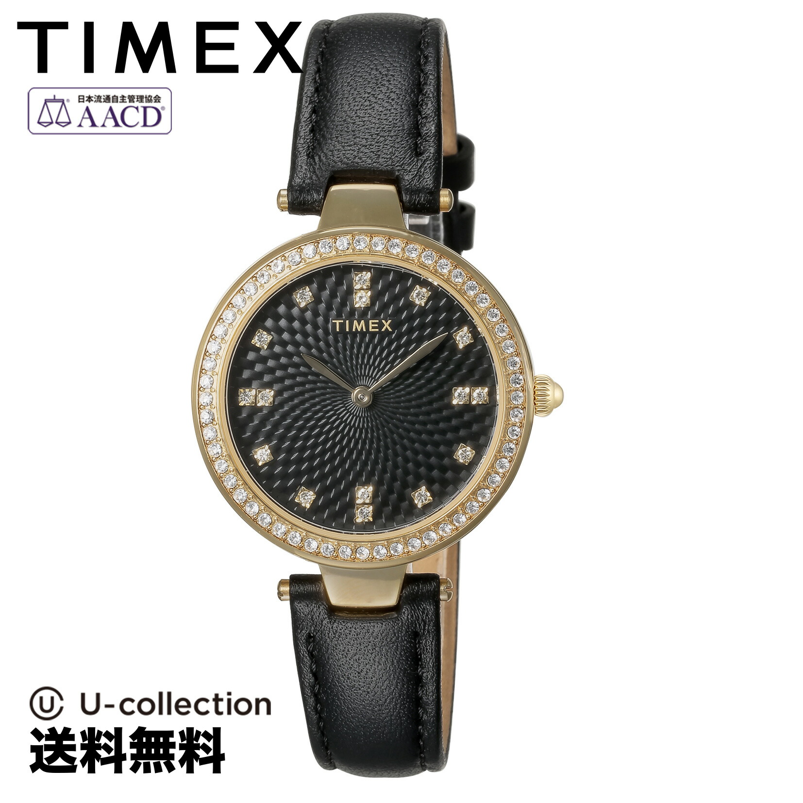【腕時計】 TIMEX(タイメックス) アドーン レディース ブラック クォーツ TW2V45100 時計 ブランド