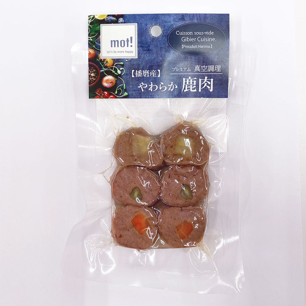 （まとめ買い）FLF mot! 国産野菜と鹿肉ロール 6個入り 犬用おやつ [x8]