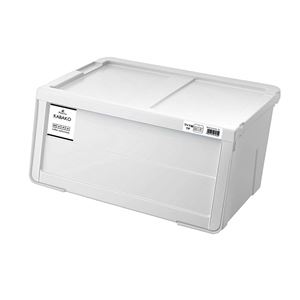 収納ボックス 収納ケース 幅60cm ワイド Mサイズ ホワイト 5個組 スタッキング キャスター対応 日本製 プロフィックス カバコ