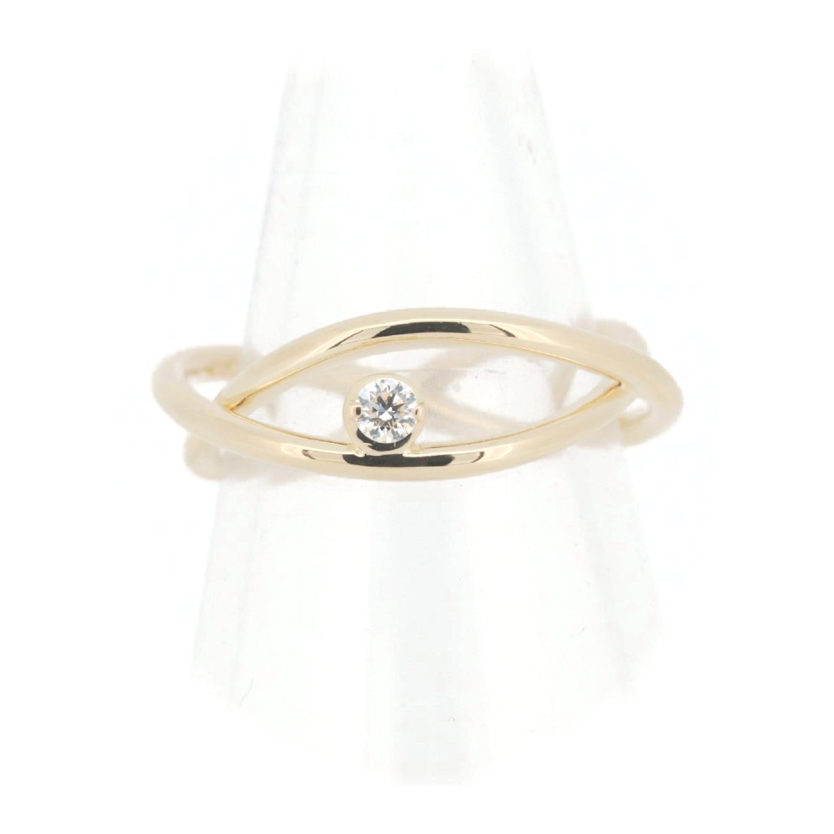 ダイヤモンド リング 指輪 9号 0.05ct K18YG(18金 イエローゴールド) 質屋出品