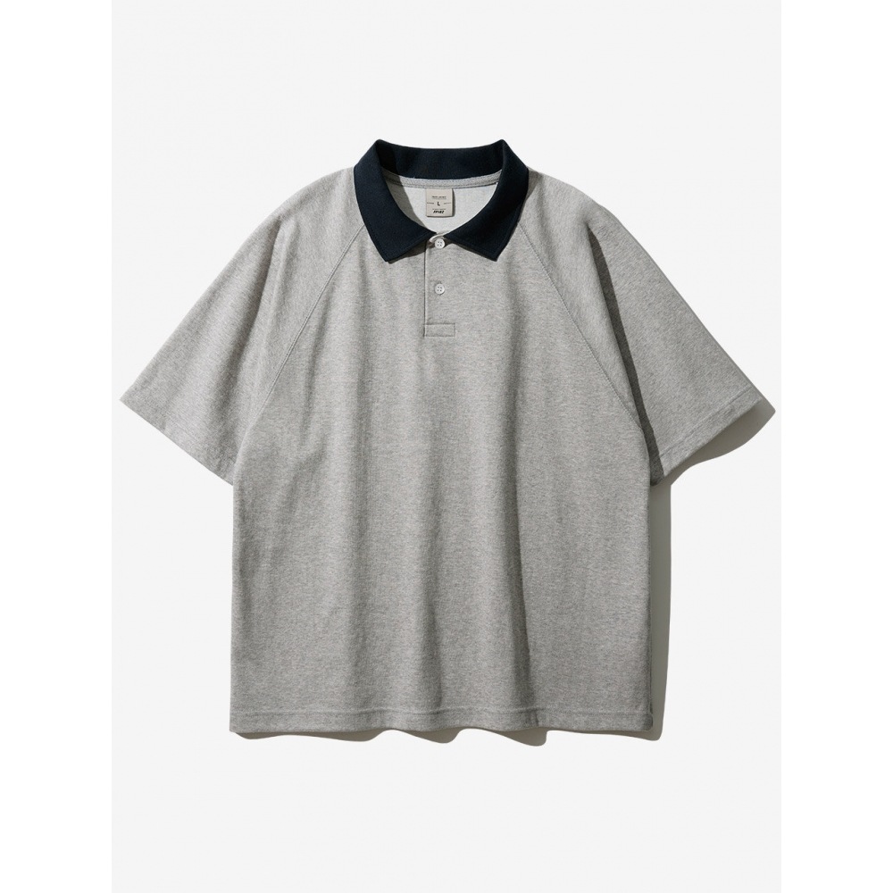 FPダブルコットンツートンカラー半袖TシャツグレーSJST1412