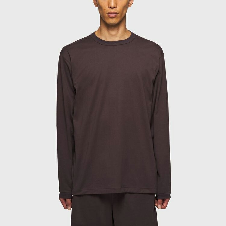 シースリーフィット リポーズオーガニックコットンロングスリーブTシャツ （ユニセックス） ブラウン XL #GC42306-BR