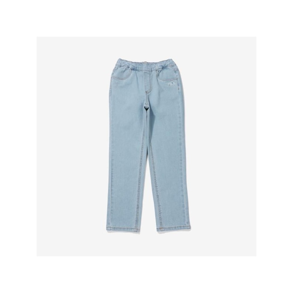 [FILA KIDS] デニムレギュラーフィットパンツ (FK2PTF1103X_LDE) Q0ZFK2PTF1103XLDE