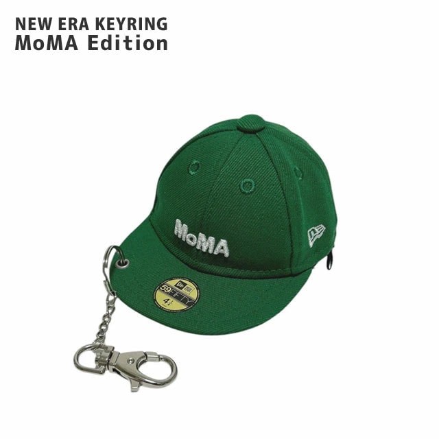 ニューエラ NEW ERA x モマ MoMA LOGO CAP POUCH KEYRING ポーチ キーホルダー キーチェーン GREEN 278-000653-015