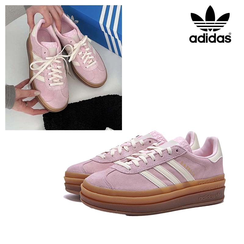 GAZELLE BOLD JQ7777 ガゼルボールド アディダス レディースメンズ 厚底 スニーカー シューズ スエード クラシック 人気 おすすめ コーデ 韓国 おしゃれ サンバ
