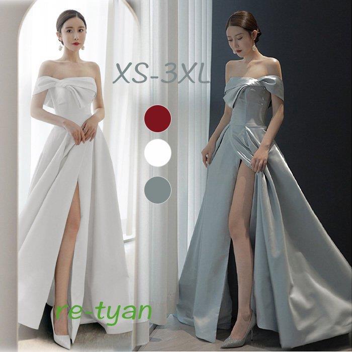 ロングドレス ウェディングドレス イブニングドレス 演奏会 カラードレス 大きいサイズ 結婚式 お呼ばれ 大きい ピアノ ステージドレス 発表会忘年会 演出舞台