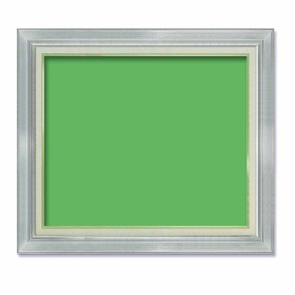 [油額]油絵額/キャンバス額/金の油絵額/銀の油絵額 P15号（652x500mm）「シルバー」