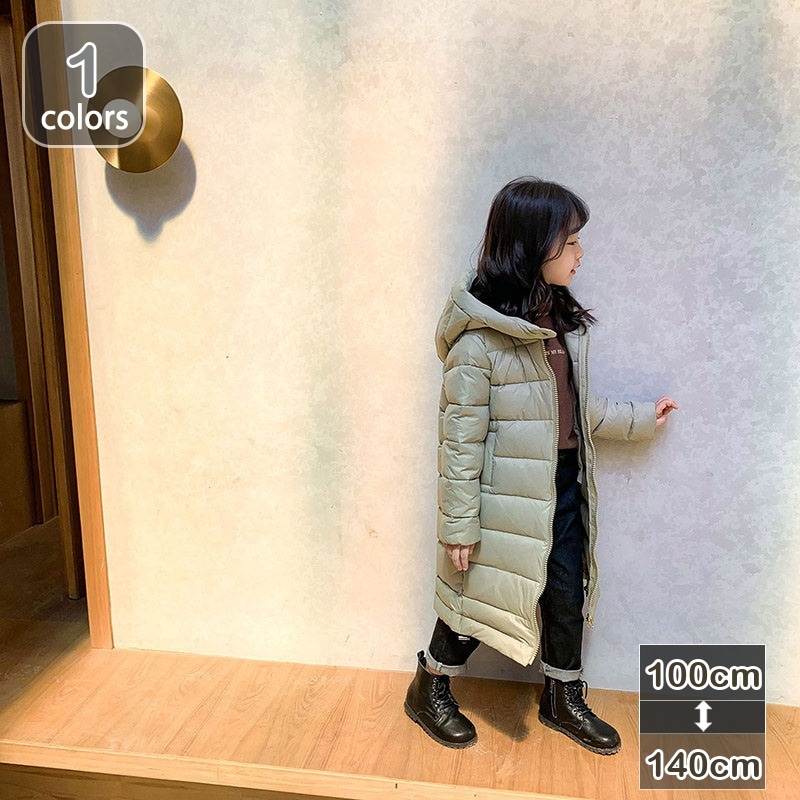 1000円OFFクーポン ダウンコート 子供服 キッズ ガールズ ダウンジャケット おしゃれ 軽量 防風 保温 女の子 アウター フード ダウンジャケット 黒 コート ロング 防寒 ファー 長め 冬用