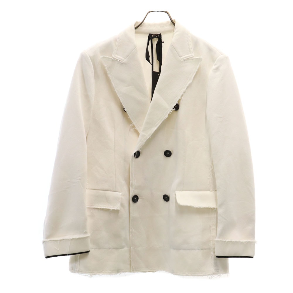 ヌメロ ヴェントゥーノ カットオフ ピーコート 48 ホワイト N21 メンズ 古着