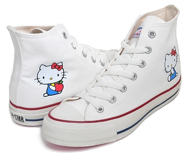 オールスター アール ハローキティ ハイ 1sd510 ホワイトハイカットスニーカー