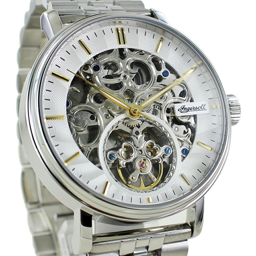 自動巻き 腕時計 手表 インガーソル インガソール 時計 スケルトン ステンレス オートマチック 電池交換不要 自動巻き時計 メンズ ブランド シンプル 彼氏 夫 父 誕生日プレゼント 記念