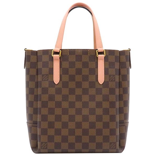 ルイヴィトン LOUIS VUITTON 2WAYバッグ ベルモント NV BB ダミエキャンバス ダミエエベヌ×ピンク ゴールド金具 茶 トート ショルダー N60297 FL0260 【保存袋】