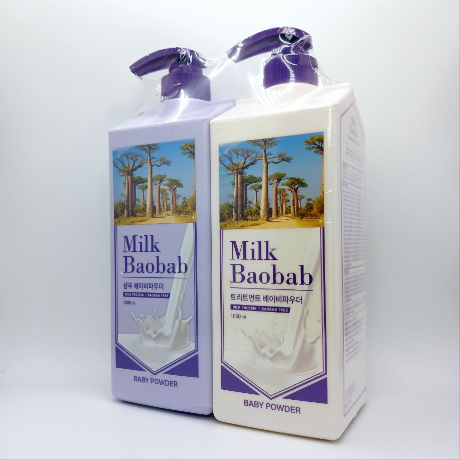 ベビーパウダーシャンプー1000mlトリートメント1000mlセット 保湿補修 弱酸性pH5 モイストケア ヘアケアセット