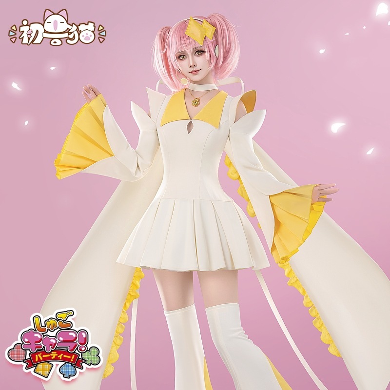 初獣猫コスメー守护ごキャラcos服亜梦変身セットコスプレ女装ハートスペード梅の花
