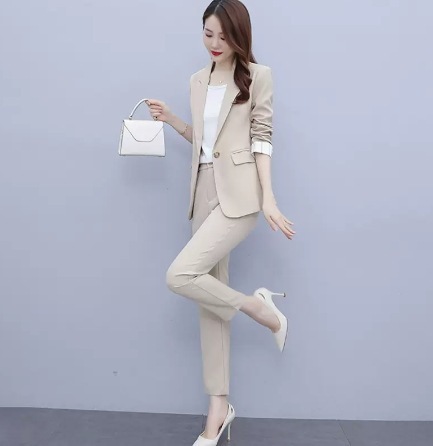 セットアップ ジャケット テーパードパンツ アンクル丈 長袖 襟付き 前開き スリム タイト 細身 ストレート 前開き ボタン 上下セット 2点セット ツーピース かわいい 大人可愛い きれいめ