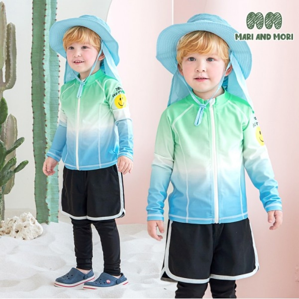 [Walton Kids] スマイルグラデーションラッシュガード水着