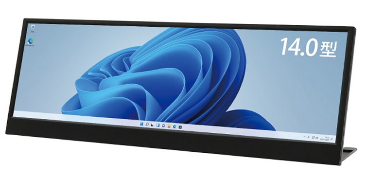 ITPROTECH（アイティプロテック） 14.0型バータイプ液晶モニター(3840×1100/IPS液晶/グレア(光沢)/スピーカー搭載/USB Type-C/mini HDMI/micro USB