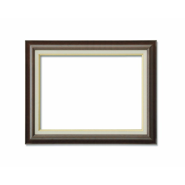 [Pサイズ額] 油絵額 キャンバス額 木製 茶色 P12号（606x455mm） ブラウン