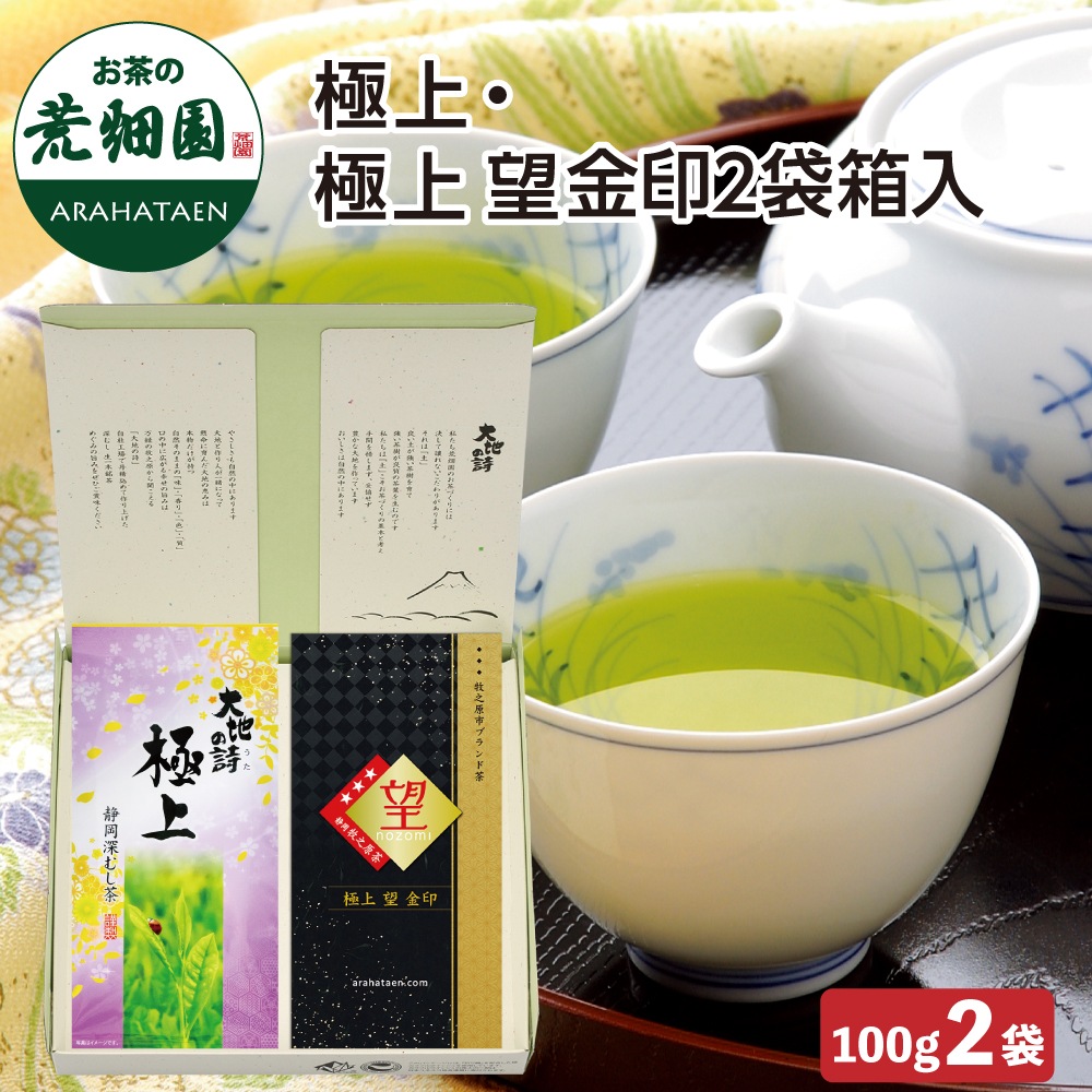 極上 極上望金印 120ｇ缶２本箱入り ギフト プレゼント 茶葉 お茶 お茶の葉 緑茶