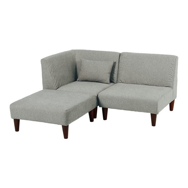 フラットS-GY-3S ソファ3点セット メーカー直送