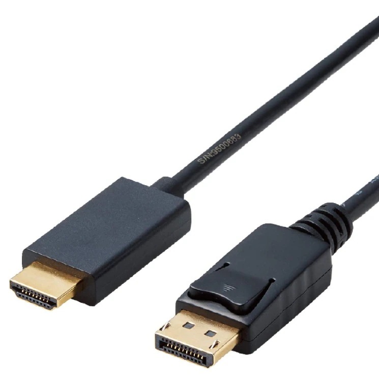 変換ケーブル DisplayPort-HDMI 1.0m ブラック
