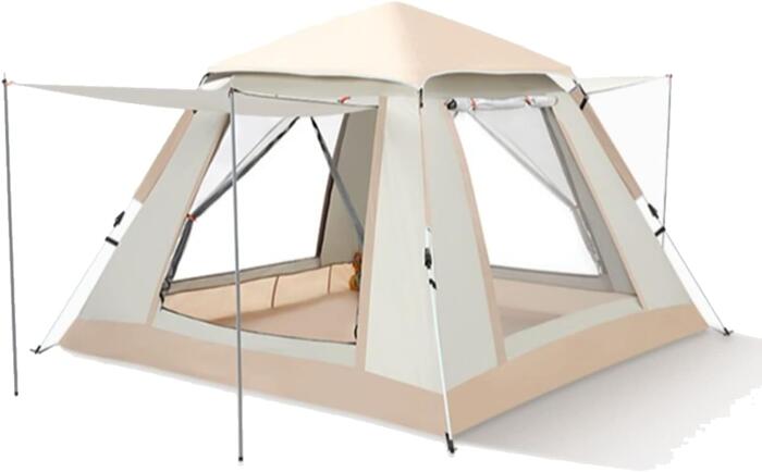 ワンタッチテント ポップアップテント サンシェード 2/3/4/5/6人用 キャンプ用テント 紫外線対策 持ち運び便利 簡単設置 軽量 通気 フロントホール付き アウトドア キャンプ用品 キャンプ