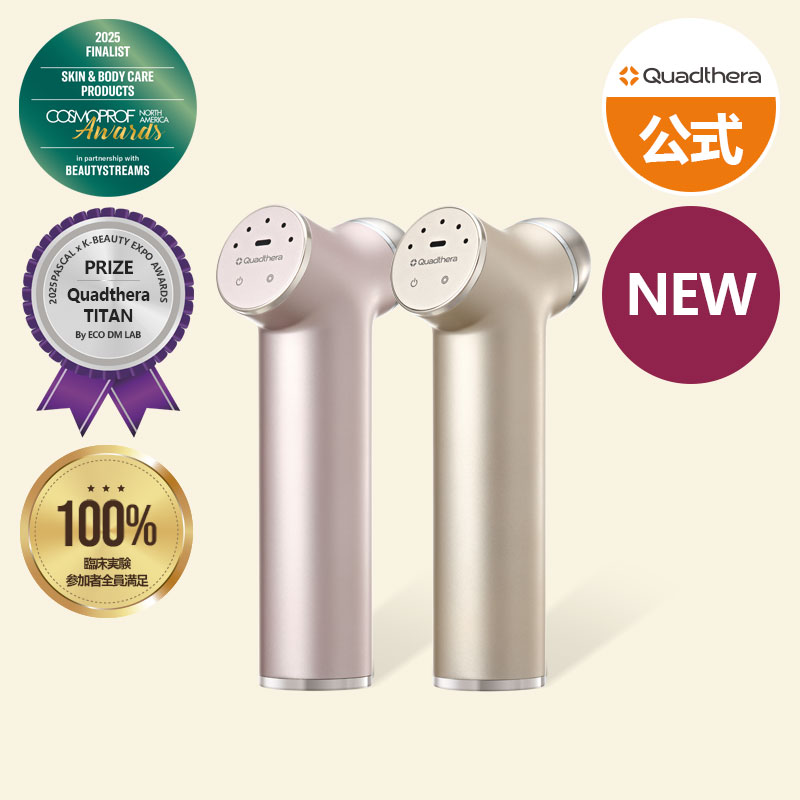 Qoo10] Quadthera TITAN チタン 水玉 超音波 美顔器