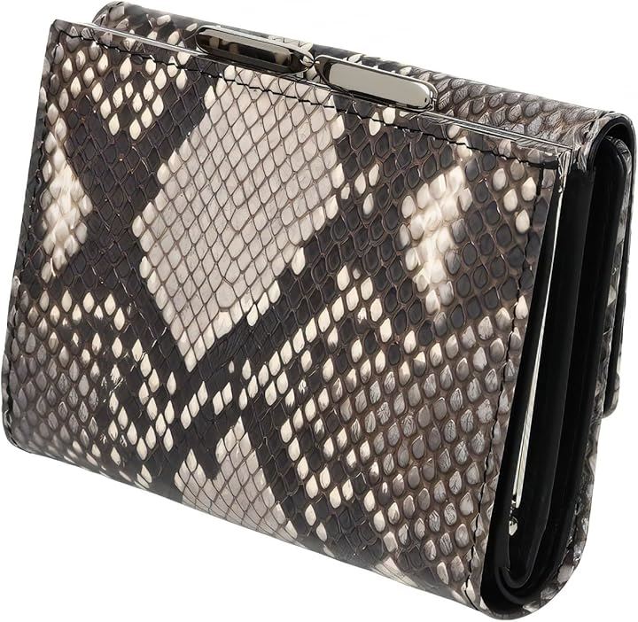 金運財布 パイソン レザー エキゾチック レザーを使用した錦蛇 蛇革財布/熟練革職人のハンドメイド品 日本製 がま口財布 三つ折り(本体のみ)