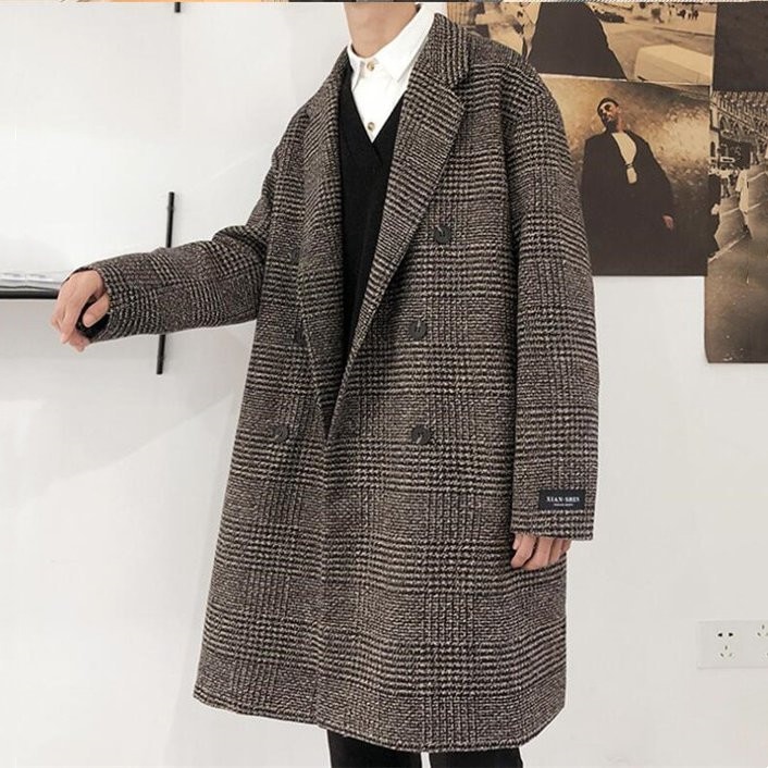 ビジネスコート メンズ チェスターコート ウール混 ロングコート ピーコート 秋冬 Pコート ラシャ